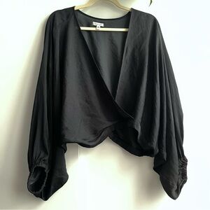 Silence + Noise Black Blouse